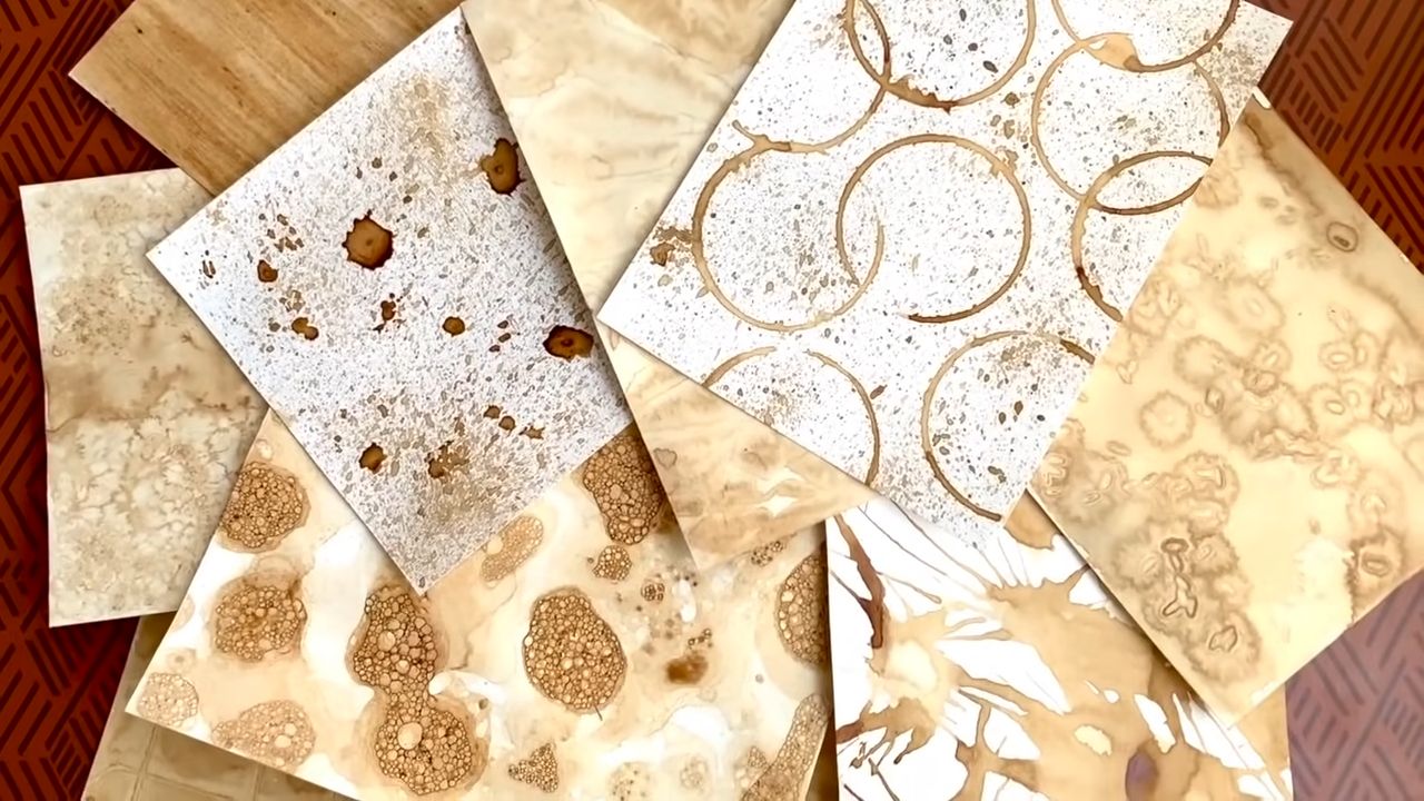 Kaffee Papier Muster erstellen