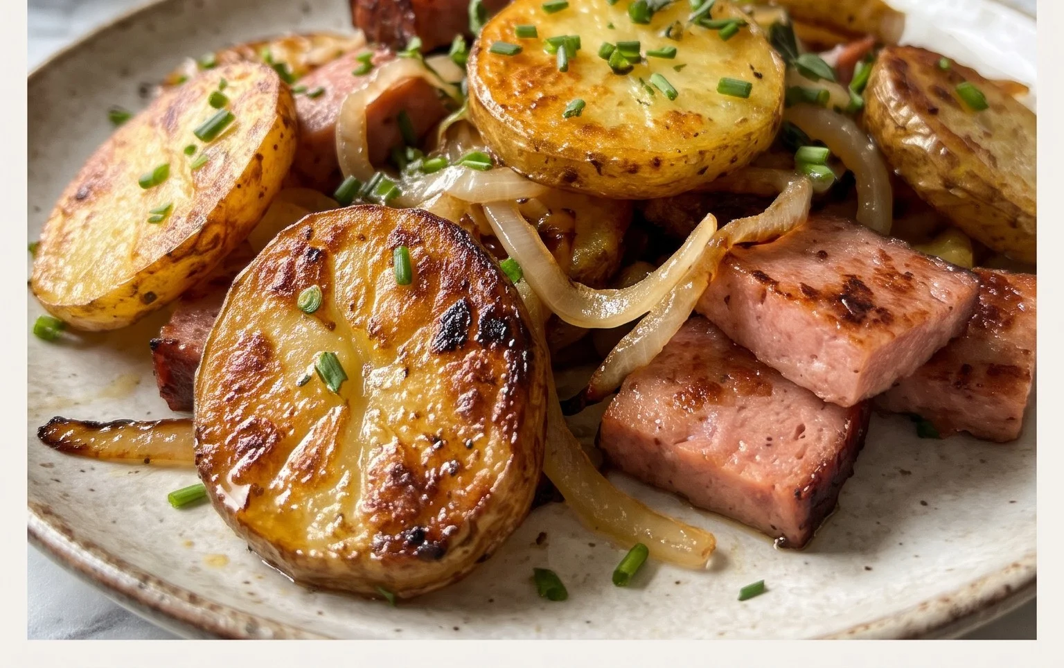 Kartoffel-Leberkäse-Pfanne
