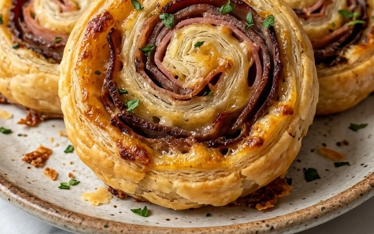 Beef Ham and Cheese Pinwheels